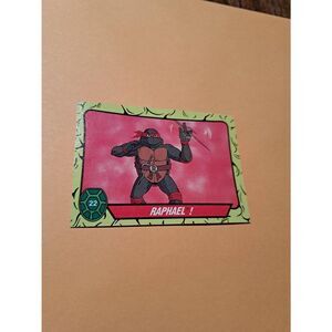 1989 Topps TMNT Raphael Trading Card 22 Teenage Mutant Ninja Turtles